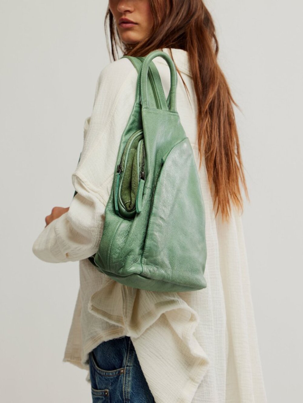 🆕 FREE PEOPLE We The Free Soho Convertible Sling / Secret Sage